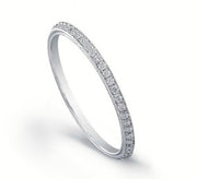 BEVERLY K 18K White Gold Diamond Bookend Ring